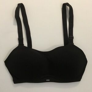 Victoria’s Secret VSX Classic Black Sports Bra 32D NWOT